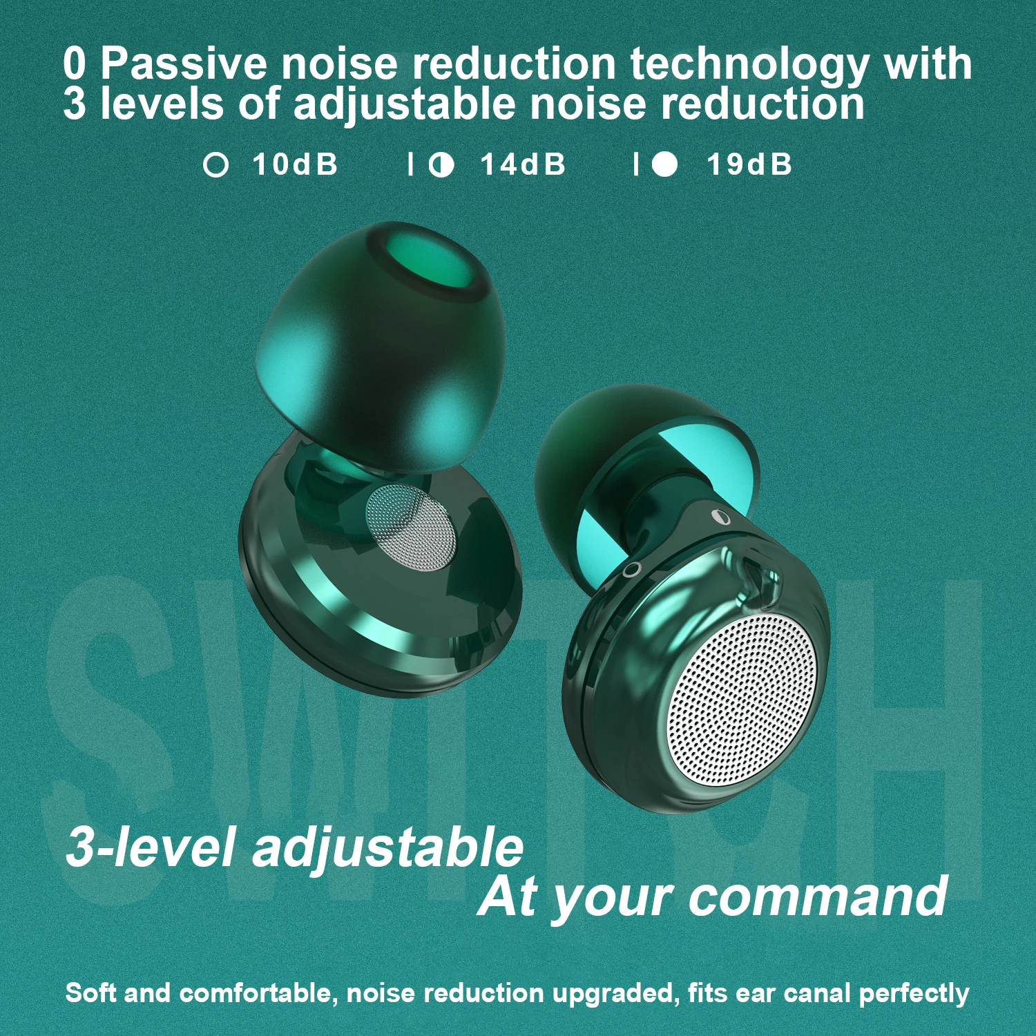 XYMThree adjustable levels Earplugs Concert High Fidelity Earplugs for Noise Cancelling, Concert Festivals, Drummers, DJS