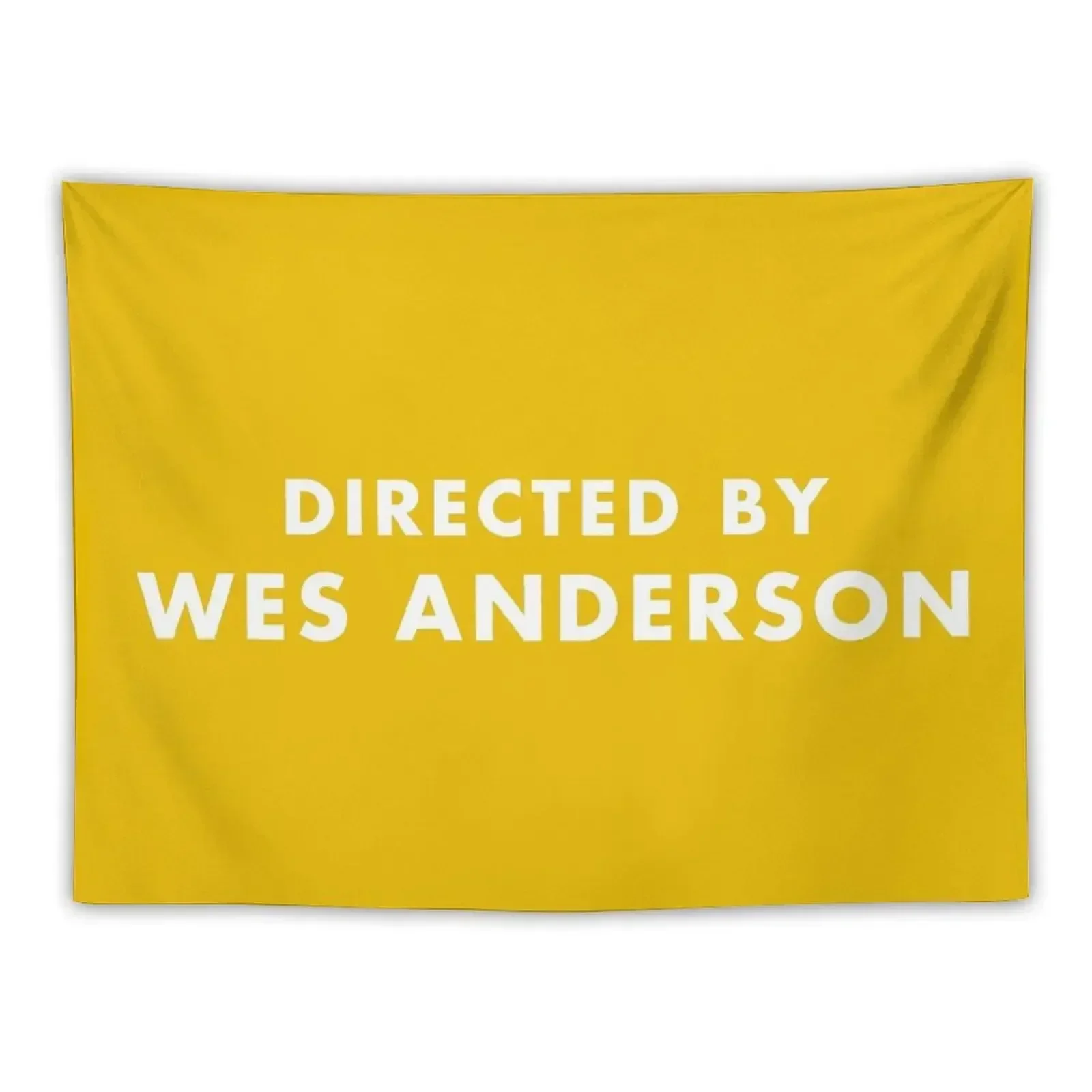 Directed by Wes Anderson - Mustard Tapestry Cute Room Decor Aesthetic Room Decors Funny Room Decorations Aesthetics Tapestry