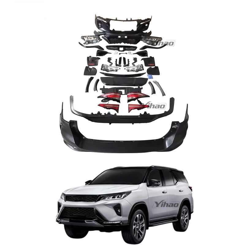 

Body Kits For Fortuner 2016-2021 Style Body Kit gr Sport Grille Head Bumper