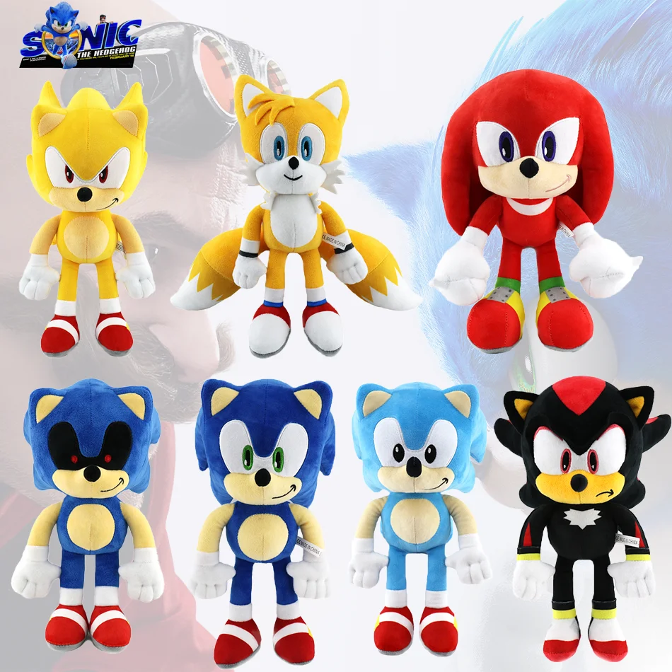 Sonic peluches toy cartoon hedgehog Amy Rose knuckle tail soft stuffed doll child birthday Sonic lovely