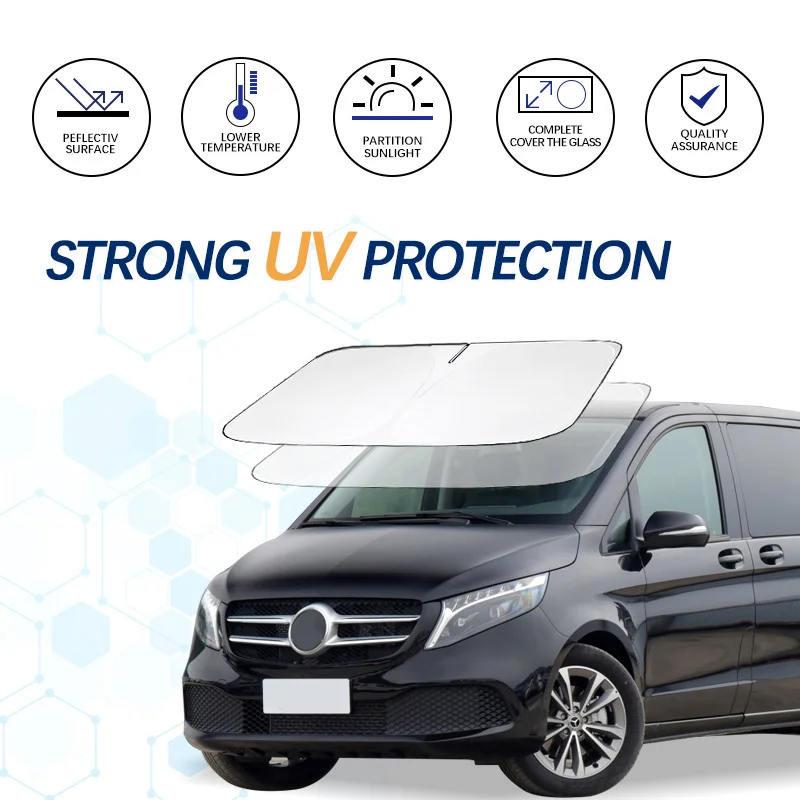 

For Mercedes Benz V Class V260L W447 W448 Windshield Sun Shade Sunshade Sun Visor Protector Foldable Blocks UV Rays Keep Cooler