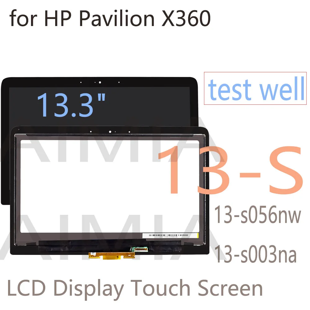 13.3 "Lcd-scherm Voor Hp Pavilion X360 13S 13-S Serie 13-s056nw 13-s003na Lcd Touch Screen Digitizer Vergadering Vervanging onderdelen