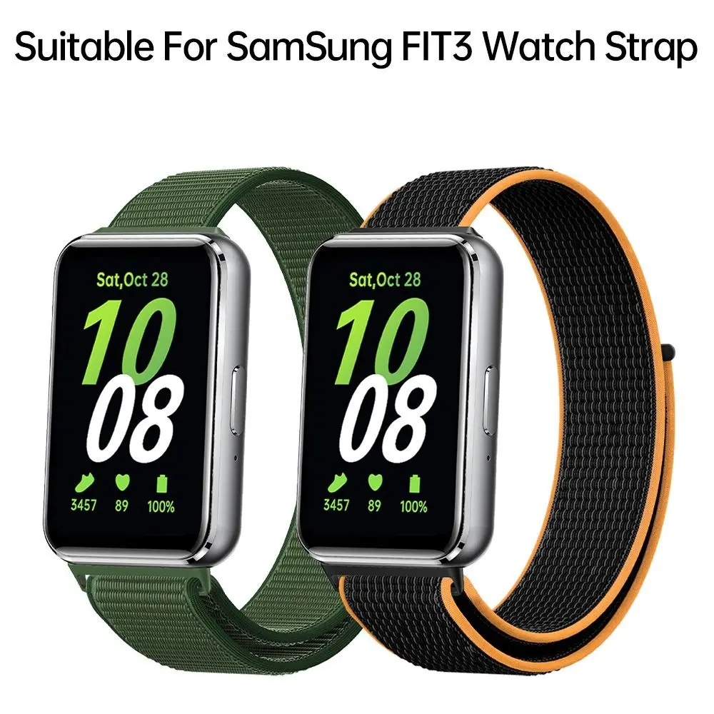 New Nylon Nylon Loop Strap Adjustable Elastic Bracelet Accessories Replacement Watchband for Samsung Galaxy Fit 3