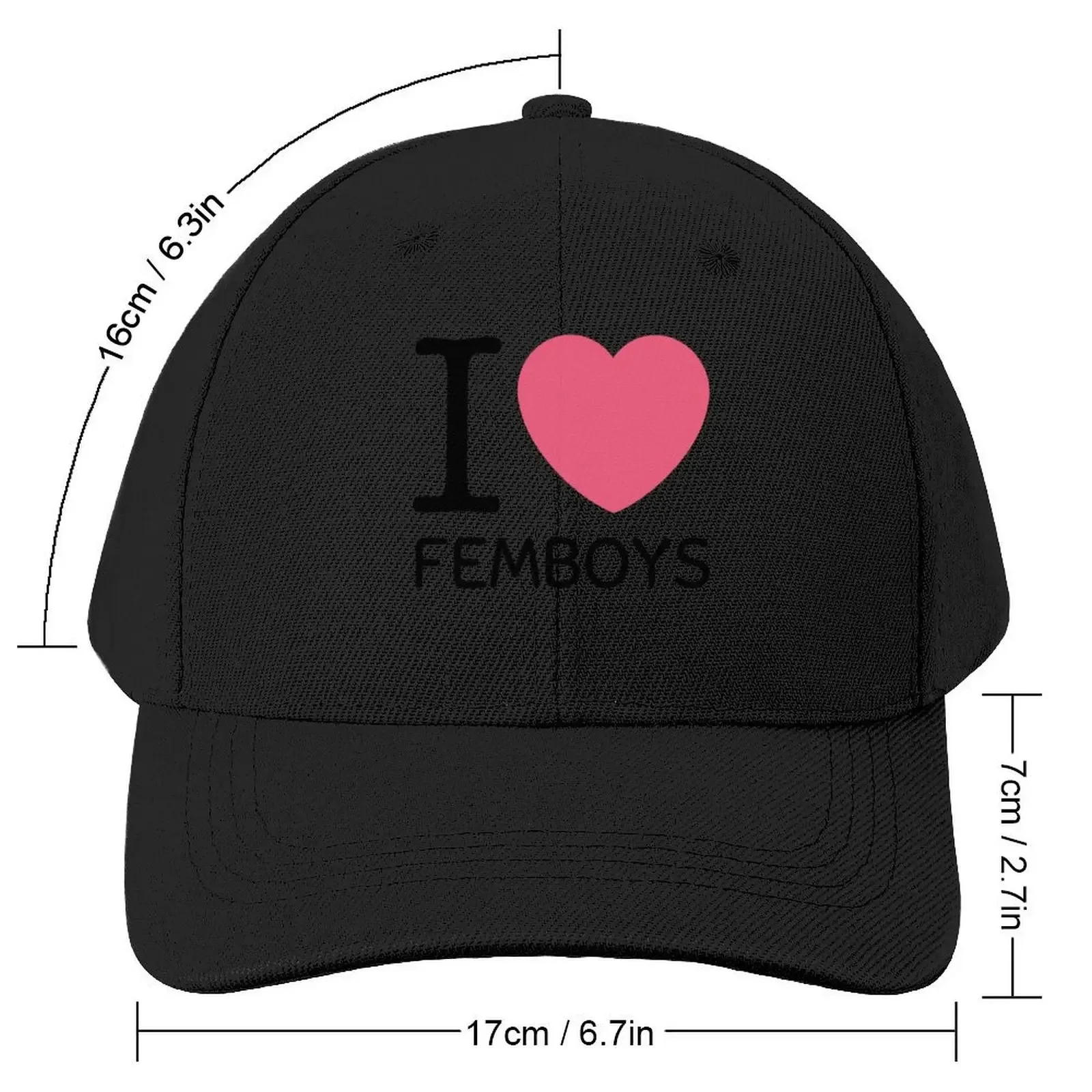 I Heart Femboys Baseball Cap western Hat Hood funny hat Hat Beach Mens Hats Women's