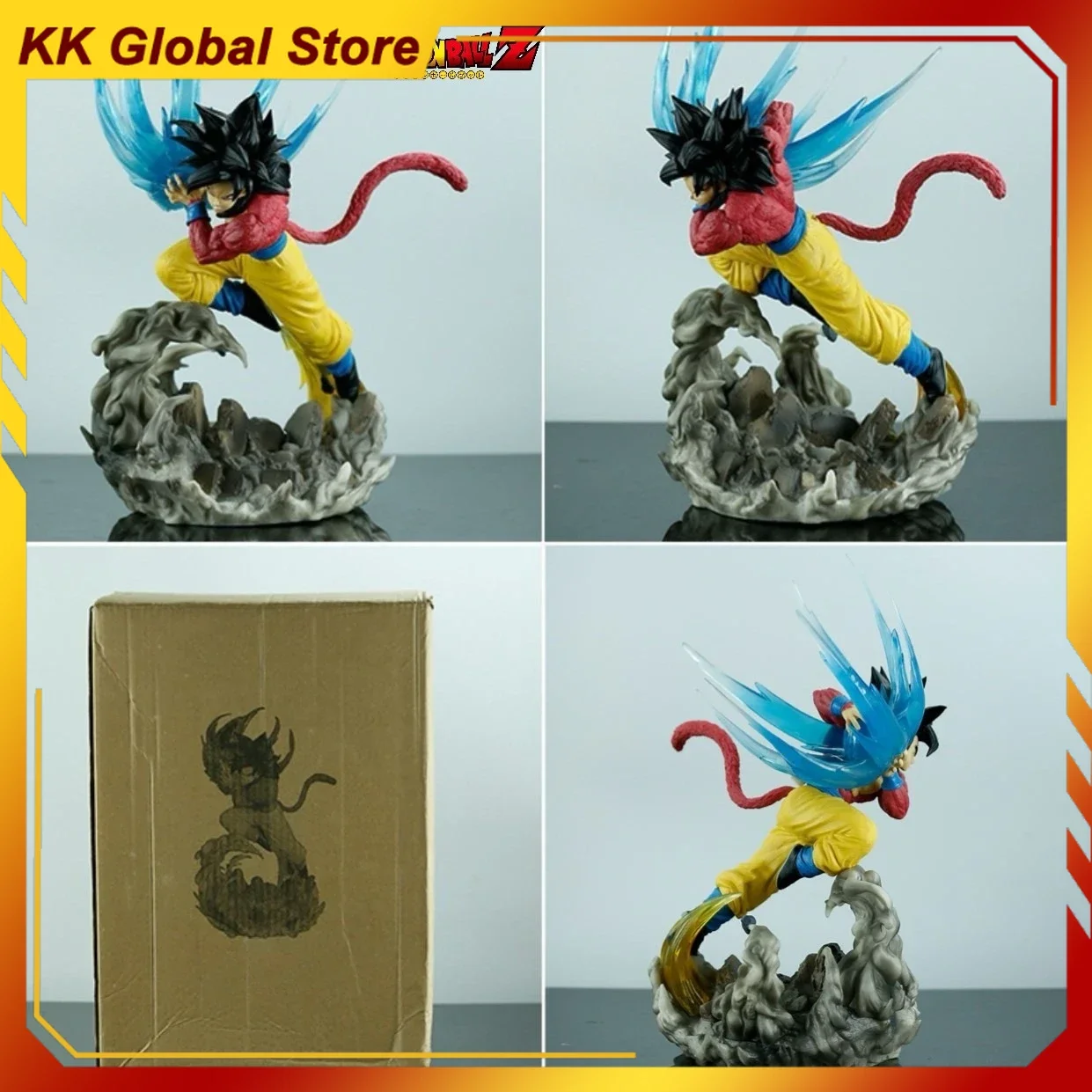 

42cm New Dragon Ball Super Saiyan 4 Anime Figure Peripheral PVC Model Can Glow Statue Desktop Decoration Ornaments Kid Gifts Toy