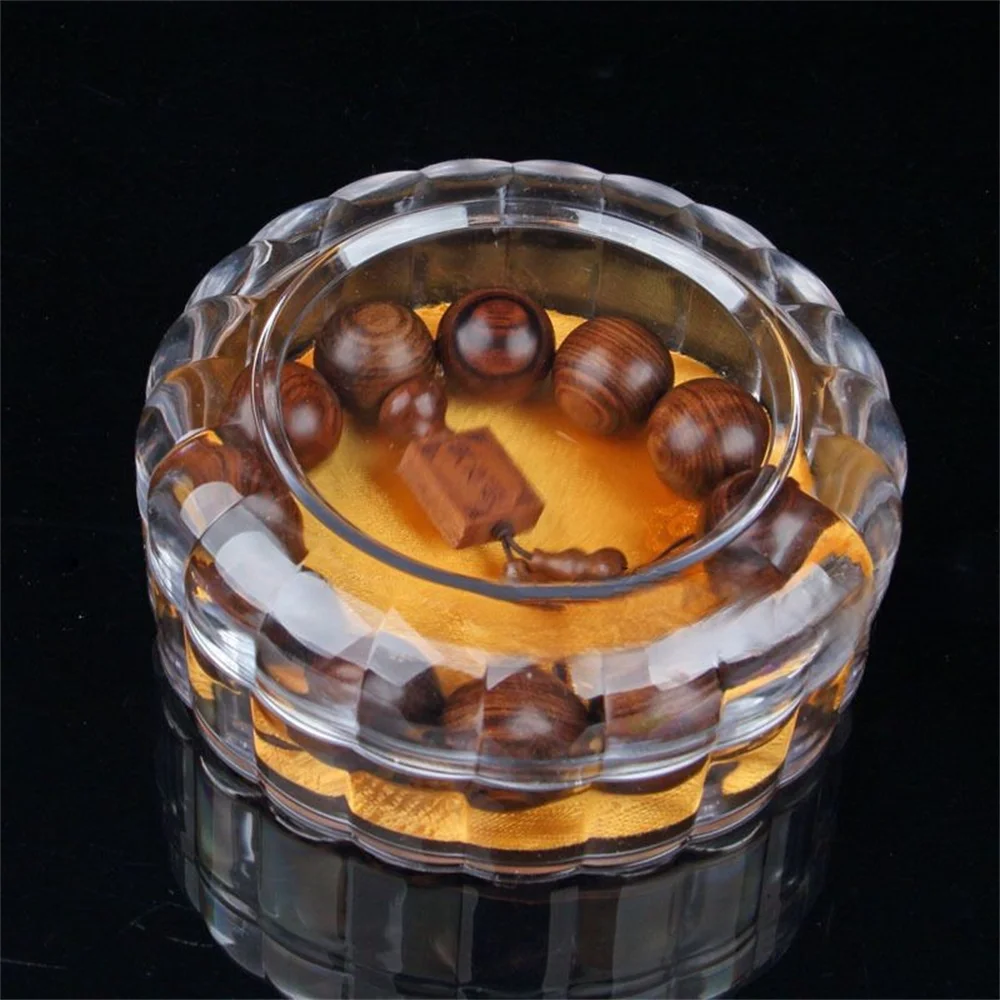 New Circular Bead Bracelet Bangle Display Box Exquisite Transparent Acrylic Minimalist Packaging Box Wholesale
