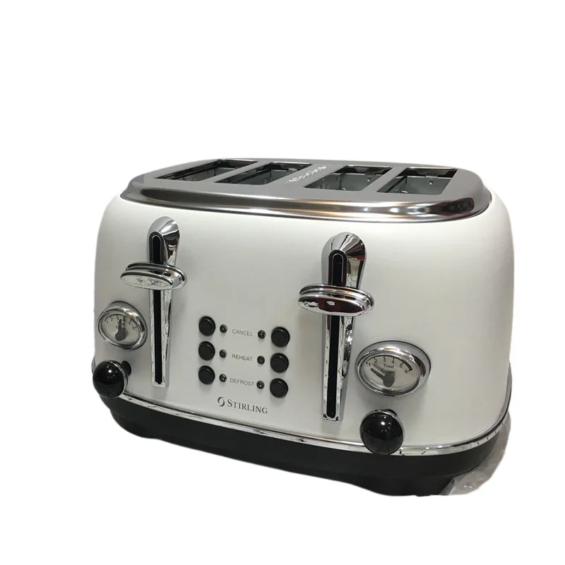 Export Four Pieces Fully Automatic Multifunctional  Driver Home Toast Breakfast Maker Vintage Toaster