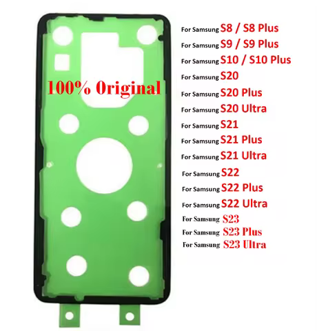 10PCS/Lot Original Back Battery Adhesive For Samsung Galaxy S8 S9 S10 S20 S21 S22 S23 Plus Ultra Waterproof Back Cover Sticker