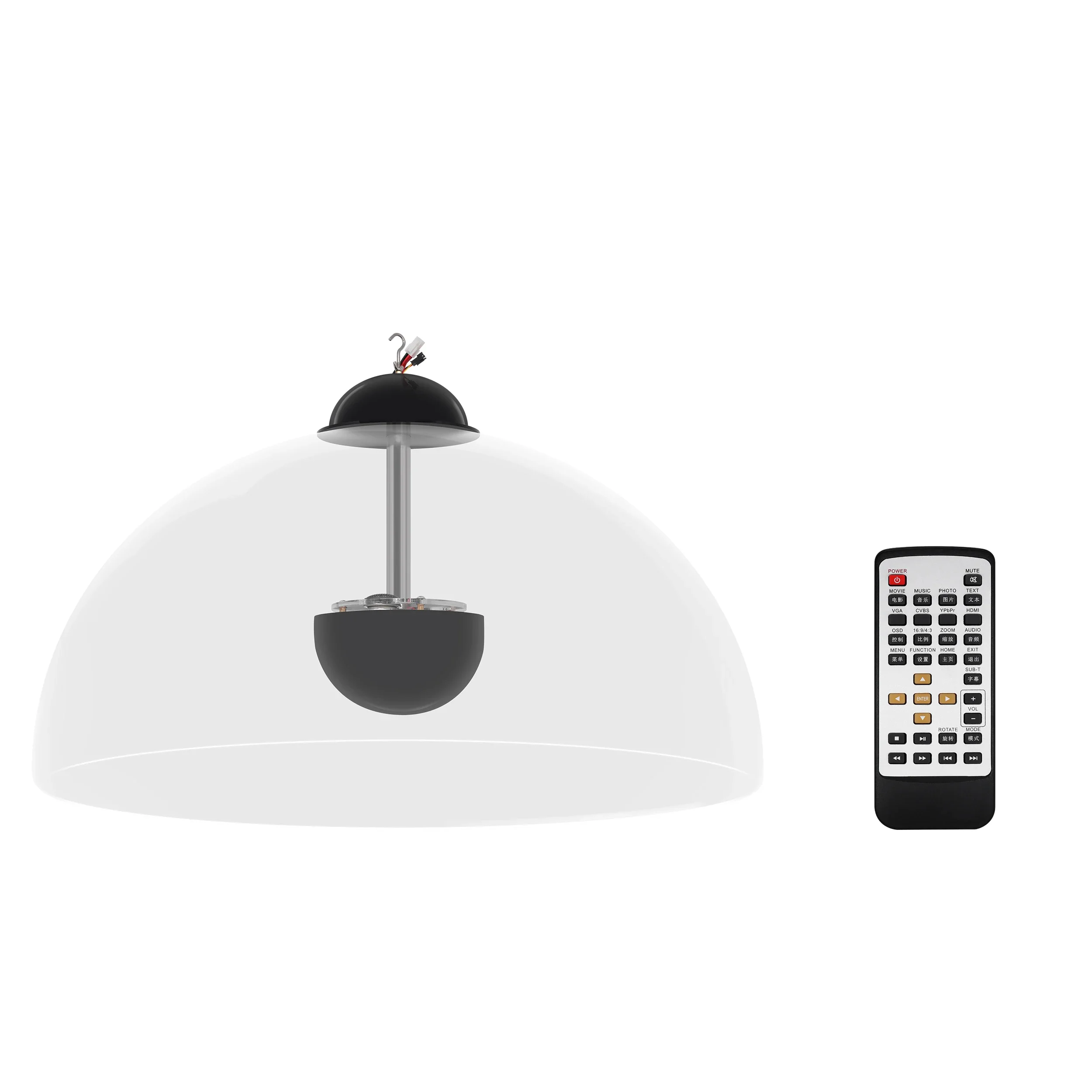 

Museum Plastic Stereo Sounds Active Infrared Speaker Directional Parabolic Hanging Focusing Speaker for Trade Show