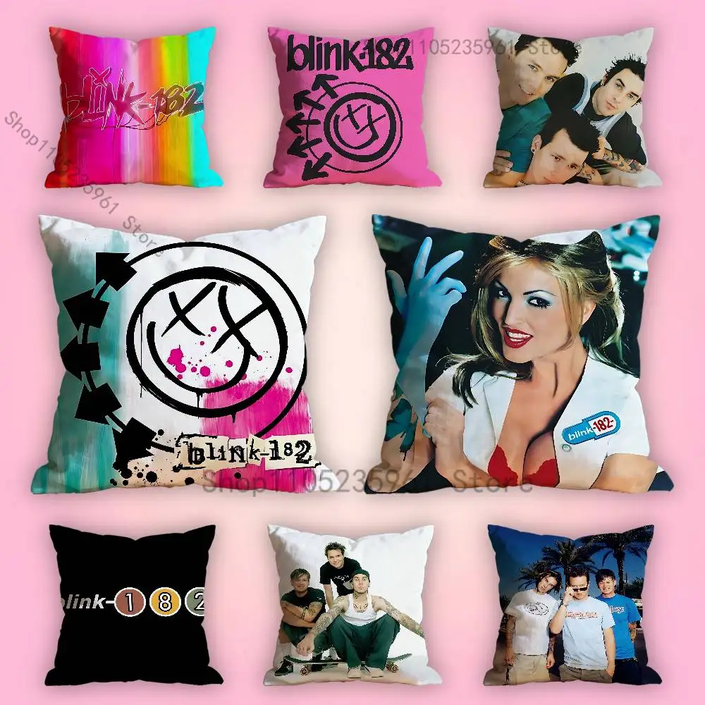 

B-Blink-182 Pillow Cases for Bedroom Living Room Sofa Home Decor Polyester Cushion Cover with Zipper
