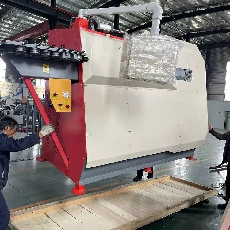 Automatic Rebar Bending Machine 4-12 mm CNC Coiled Rebar Stirrup Making Machine Double Direction Stirrup Bender
