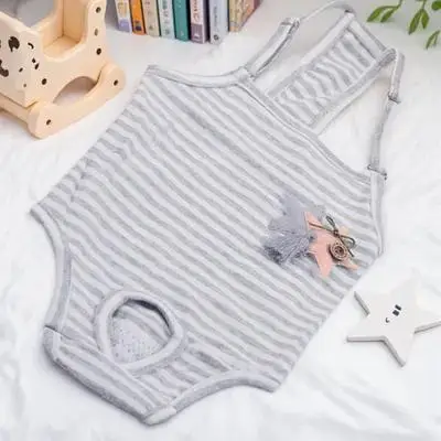 

Premium Pet Pants For Female Dogs Breathable Comfortable Sanitary Pantie Adorable Stripe Puppy Diaper Pantie Dog Period Pants