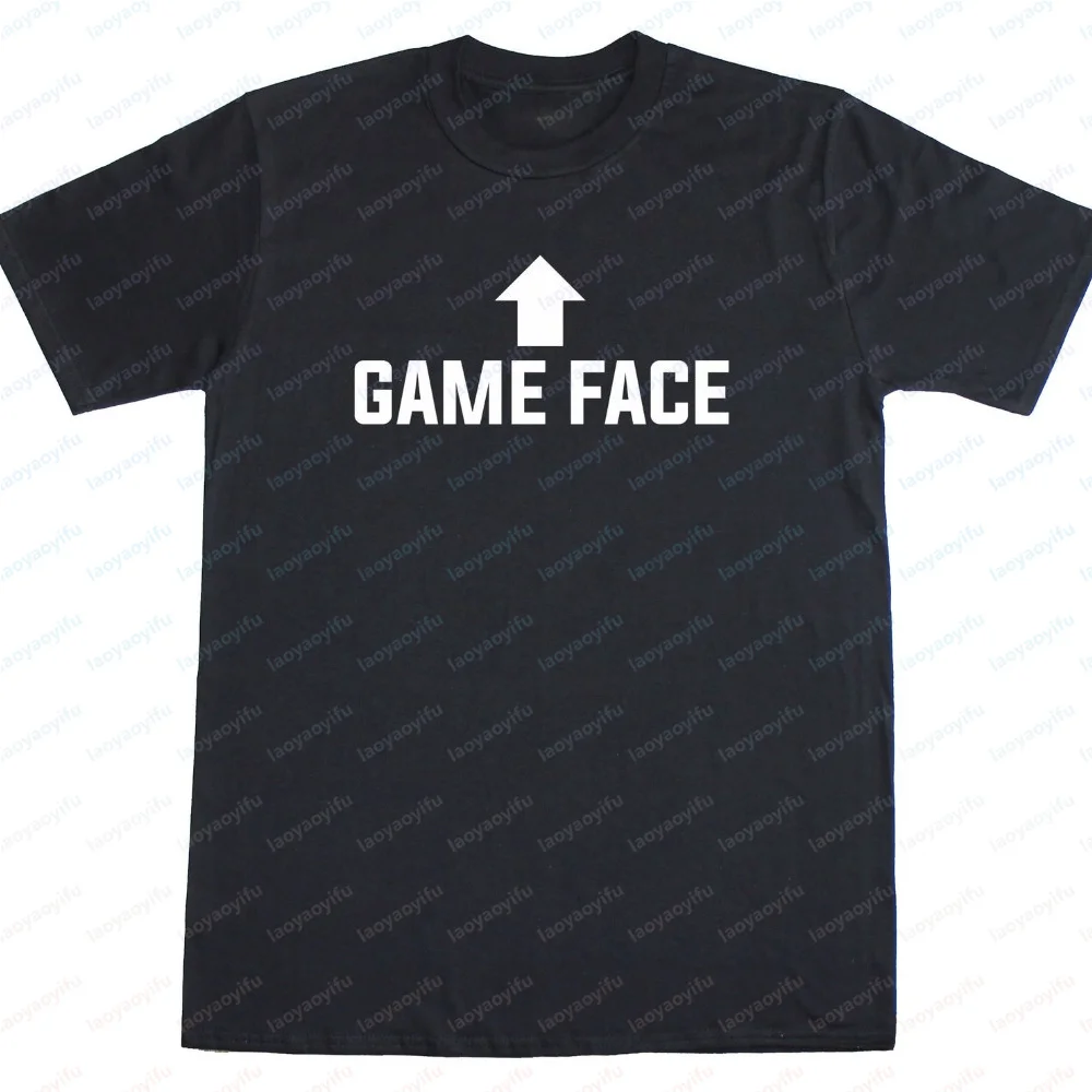Game Face Gadget Nerd Geek Gamer Funny Mens Cotton T-Shirt Funny Outdoors High Quality Cotton Short-sleev Regular Tops O-neck