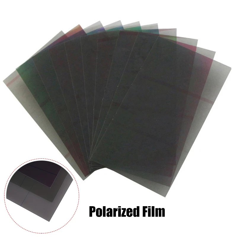 6 Sizes Black New LCD Polarizer Polarizing Diffusor Film Sheets Polarized Light Film For Apple For IP 6 Plus 5.5'' Inch