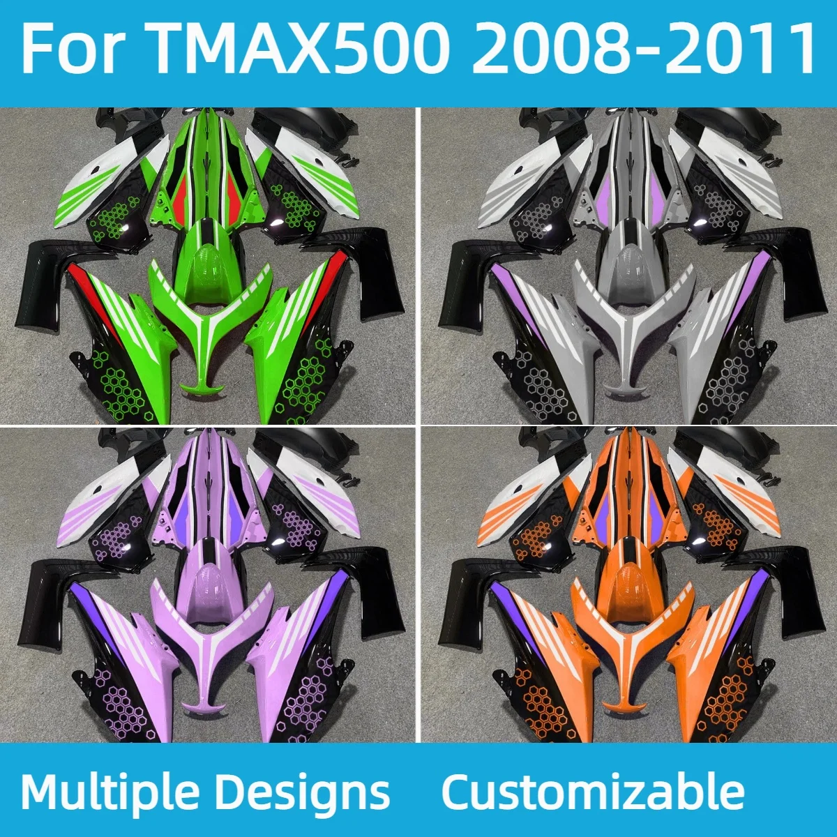 

TMAX500 2008 2009 2010 2011 New ABS Motorcycle Fairings for YAMAHA T-MAX500 TMAX 500 Sportbike Aftermarket Fairing Kit