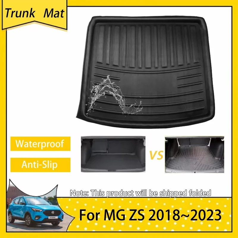 

Car Rear Trunk Mat for MG ZS EV Accessories ZX ZST VS MGZS 2018~2023 Non-Slip Storage Pad Cargo Tray Boot Floor Carpet 2021 2022