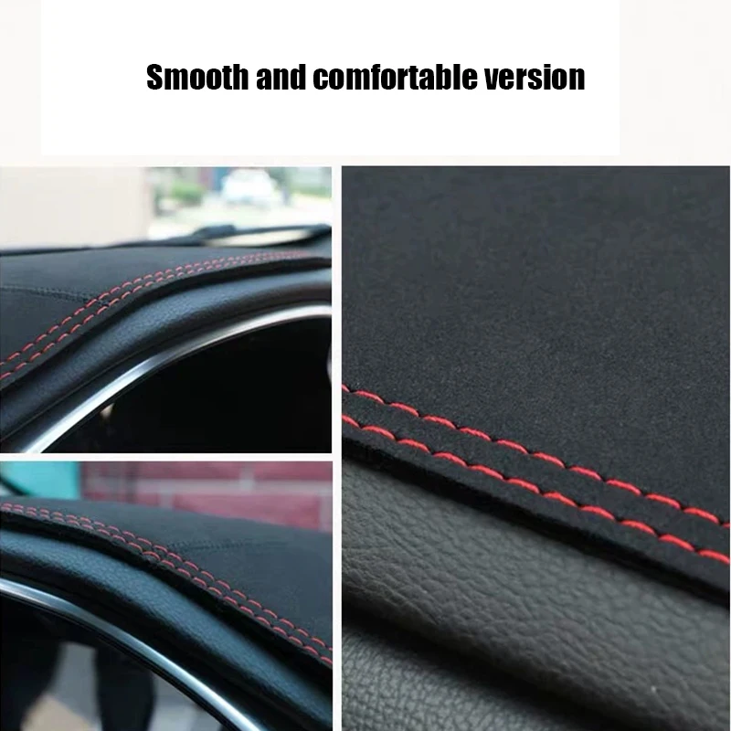 For MG 5 2023 2022 2021 2020 Interior sunblock and thermal insulation suede dashboard shading mat