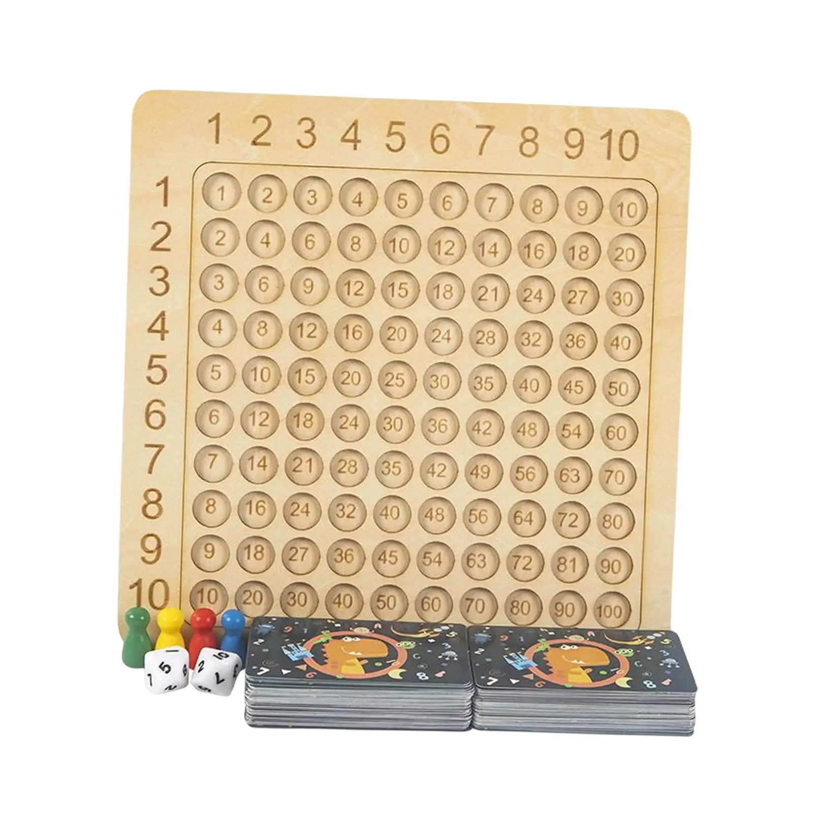 A Multiplication Square Times Table Math Preschool Learning Toys Board Gift