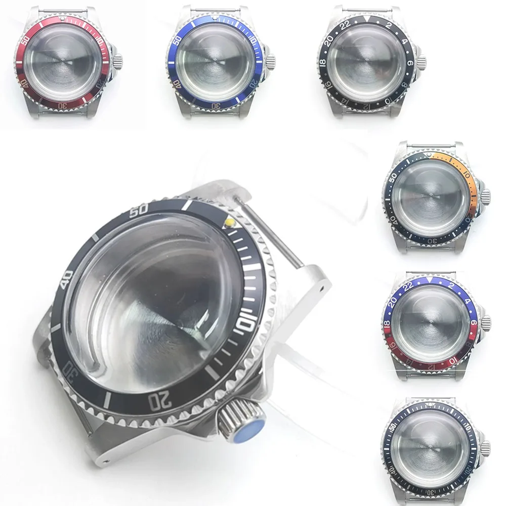 

NH35 Case 39.5mm, 120 Clicks Stainless Steel Sapphire Mirror Retro Watch Case, For NH35 NH36 Movement Waterproof Watch Shell