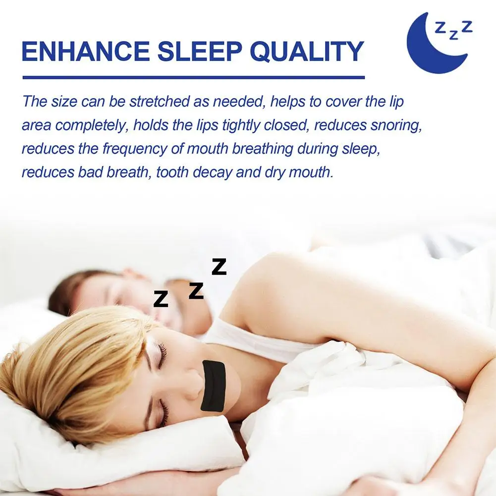 30Pcs Anti Snoring Mouth Tape Stop Snoring Patch Promote Nose Breathing Correction Night Sleeping Mouth Breathing Improvement