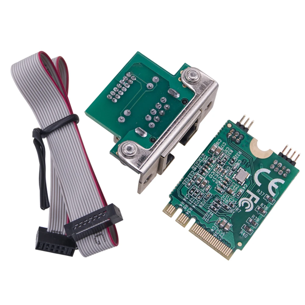 

M.2 Gigabit Network Adapter 2.5G/1000/100Mbps M2 RJ45 PCIE Bus Network Card RTL8125BG Chip Ethernet Adapter Mini PCIE