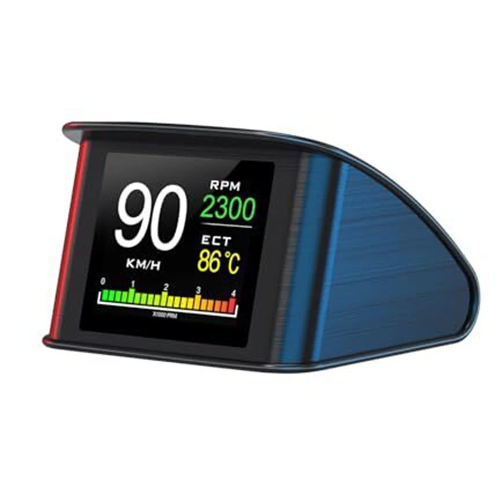 

Цифровой дисплей на приборную панель (HUD) с функцией OBD2: мониторинг скорости, сигнализация о превышении скорости, соревновательный режим, диагностика кодов ошибок