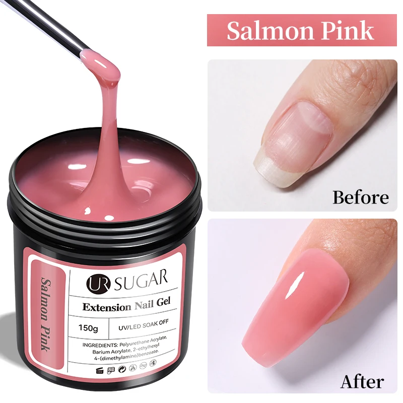 Ur Suiker 150G Extensie Gelei Nude Roze Rose Rode Snelle Verlenging Gel Nagellak Extensie Uv Led Manicure Weken