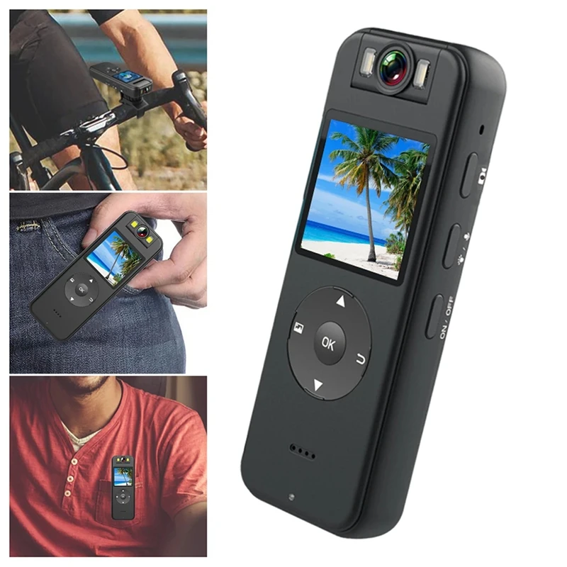 HD 4K 小型 DV カメラナイトビジョン WIFI アウトドアスポーツ自転車ドライブレコーダーバッククリップ付き法執行レコーダー