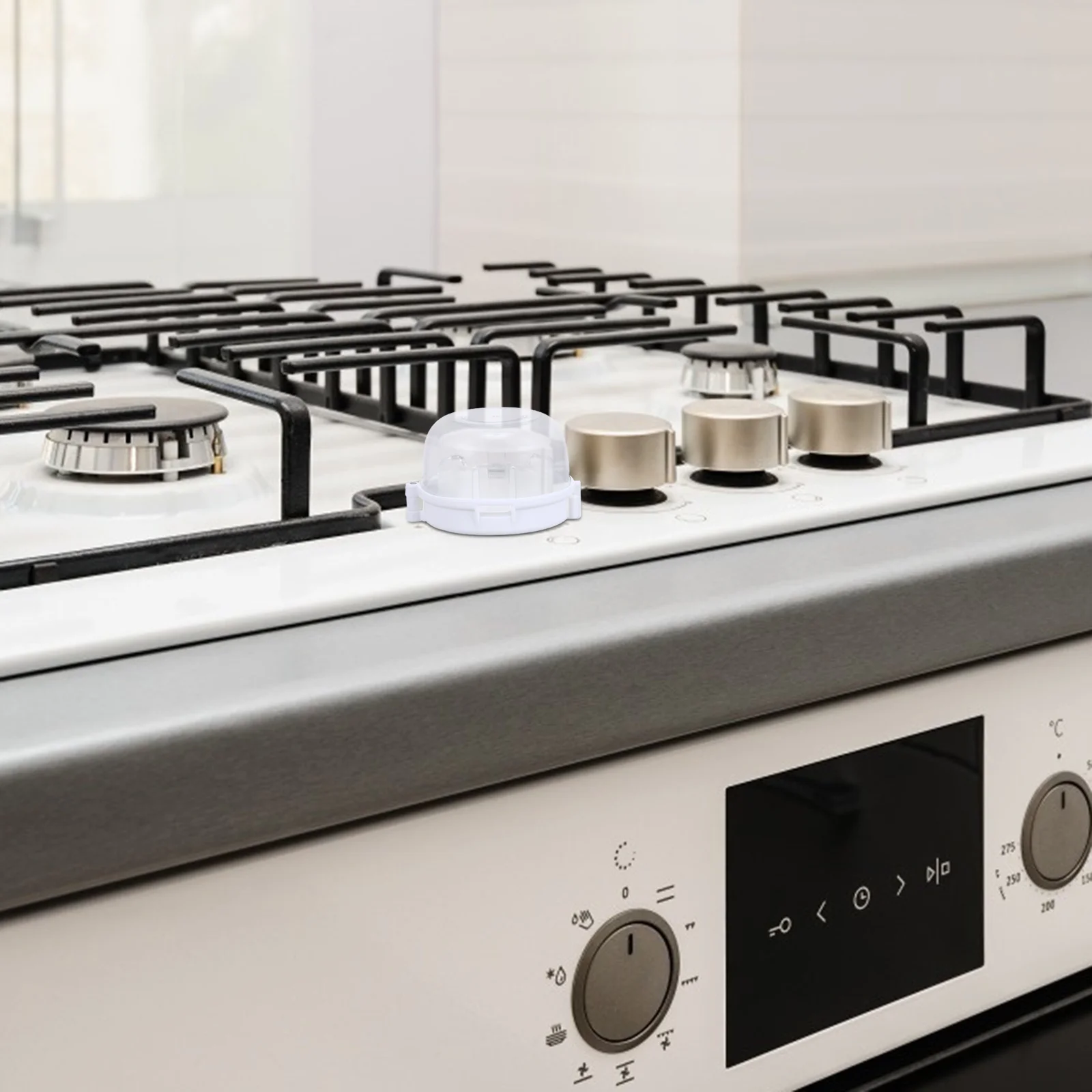 

2Pcs Stove Knob Protective Cover Transparent Childproof Gas Cooker Oven Safety Lock Stove Knob Cover Kitchen Safety Guard