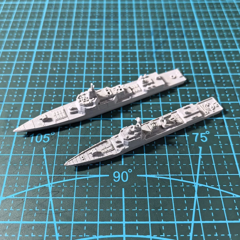 1PCS 1/2000 Scale Destroyer/Frigate Model PLA 3D Printed 052D 055 Warship DIY Landscape Parts for Military Enthusiast Ornament