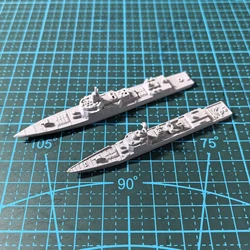1PCS 1/2000 Scale Destroyer/Frigate Model PLA 3D Printed 052D 055 Warship DIY Landscape Parts for Military Enthusiast Ornament