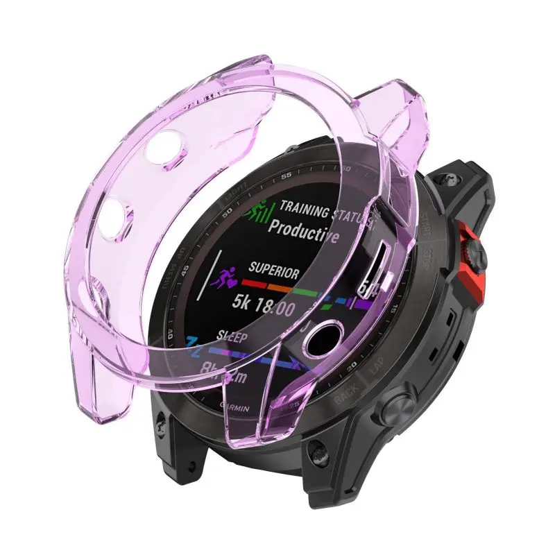 TPU klares Gehäuse für Garmin Epix Pro 42mm 47mm 51mm (Gen 2) Smartwatch Armband Stoßstangen rahmen Schutzhülle transparente Abdeckung