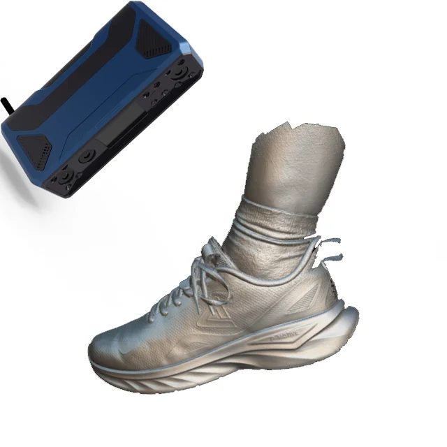 Portable Blue Light 3D Laser Scanner For Shoe 3d Printing & Making No Spray, No Markers Needed