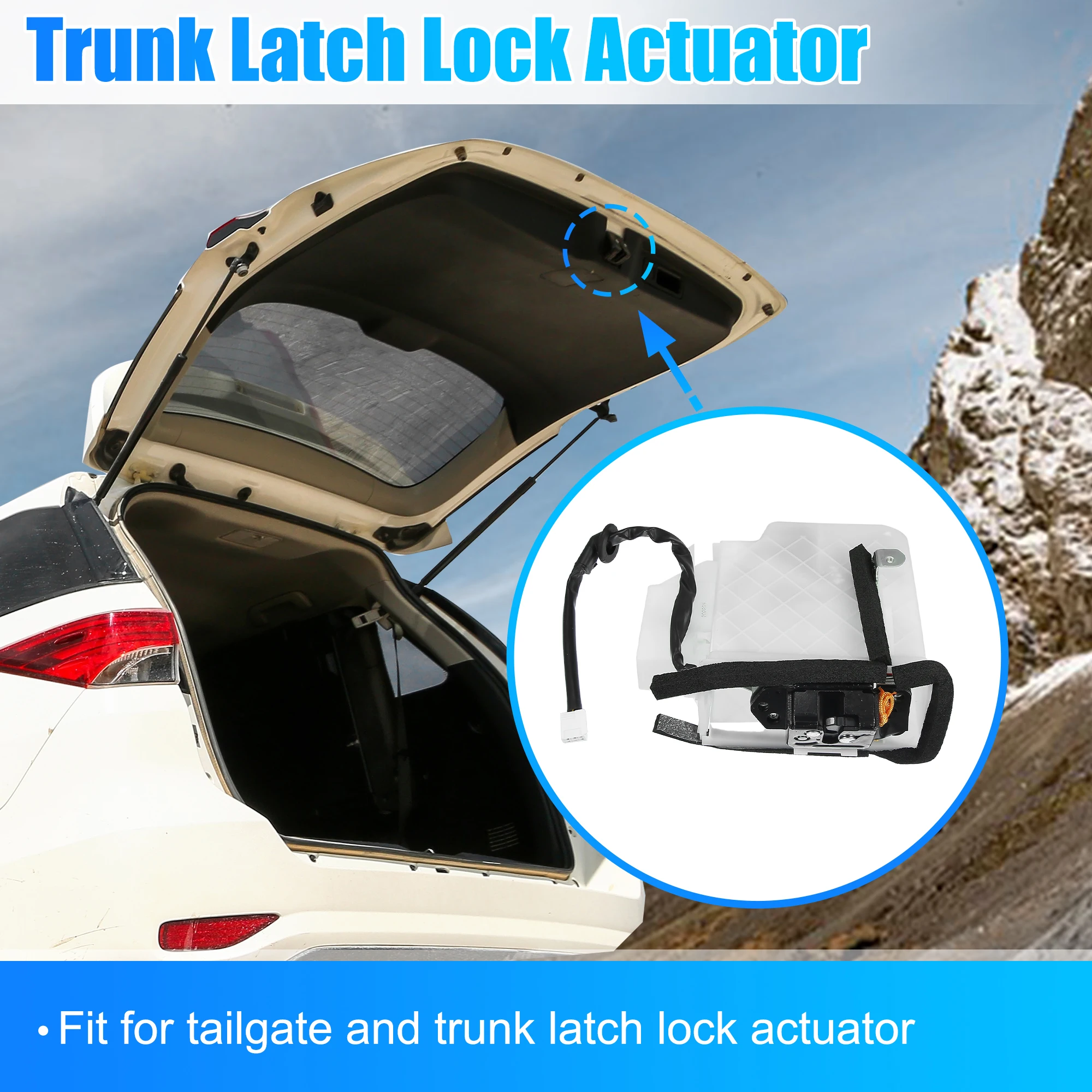 X Autohaux 1 Pcs Auto Rear Tailgate Latch Actuator Rear Trunk Door Lock Latch for Toyota Sequoia 69110-0C041 Car Accessories