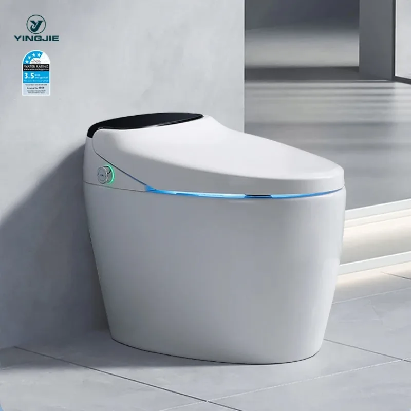 Smart Toilet with Dual Flush, Heated Seat & Auto Open/Close Lid