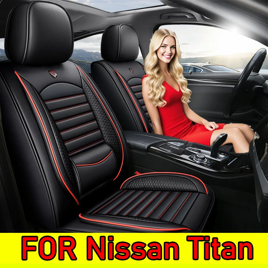 

FOR Nissan Titan Car seat cover waterproof wear-resistant artificial leather soft and comfortable full-wrap seat cover