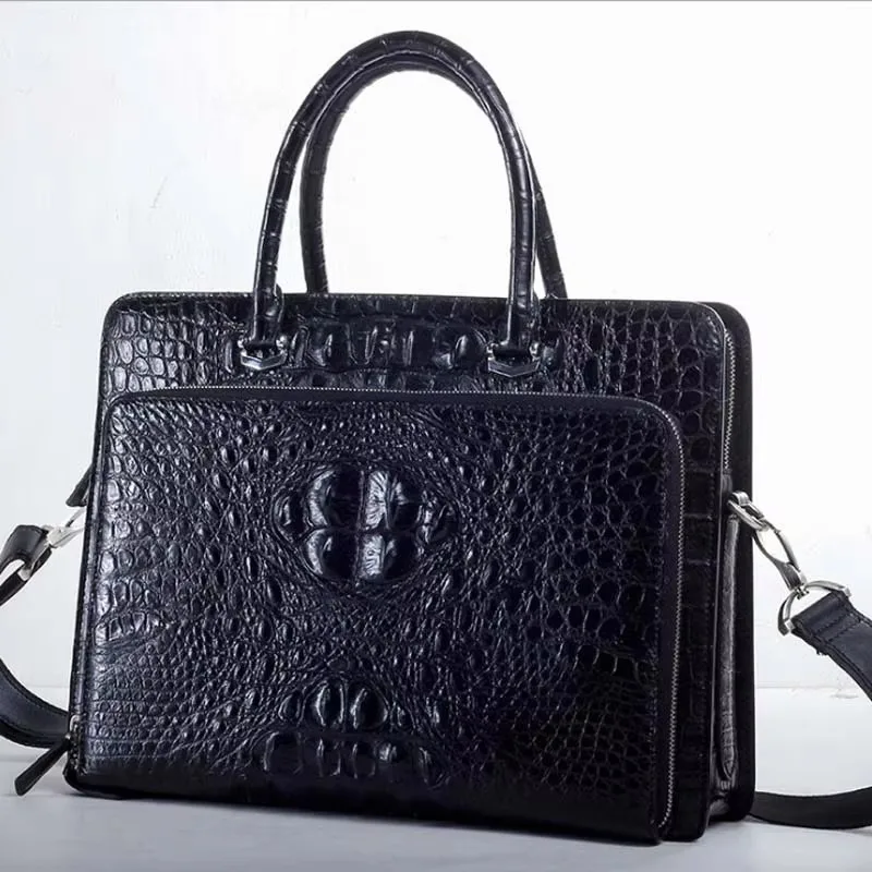 ourui new bag male men briefcase  men crocodile handbag  male  Single shoulder bag  Oblique cross bag