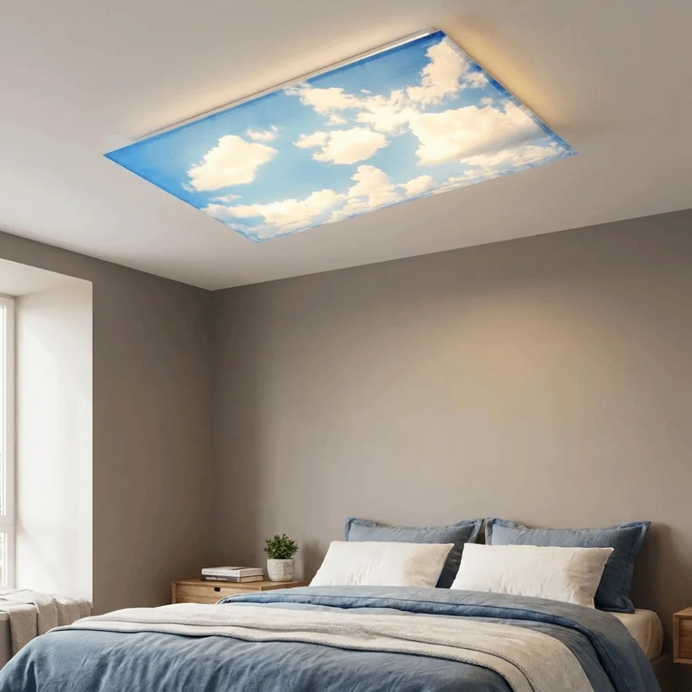 Magnetic Fluorescent Light Covers Anti-Glare Lightweight Ceiling Light Filters Eye Friendly Easy to Clean Magnetic Light Covers