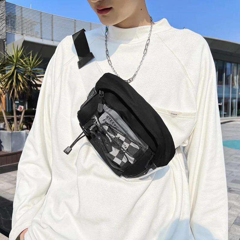 PVC Transparente Unisex Waist Packs, Crossbody Bag, Peito, Casual, Viagem, Compras, Carta, Nova Moda, Em Estoque, Alta Qualidade, 2022