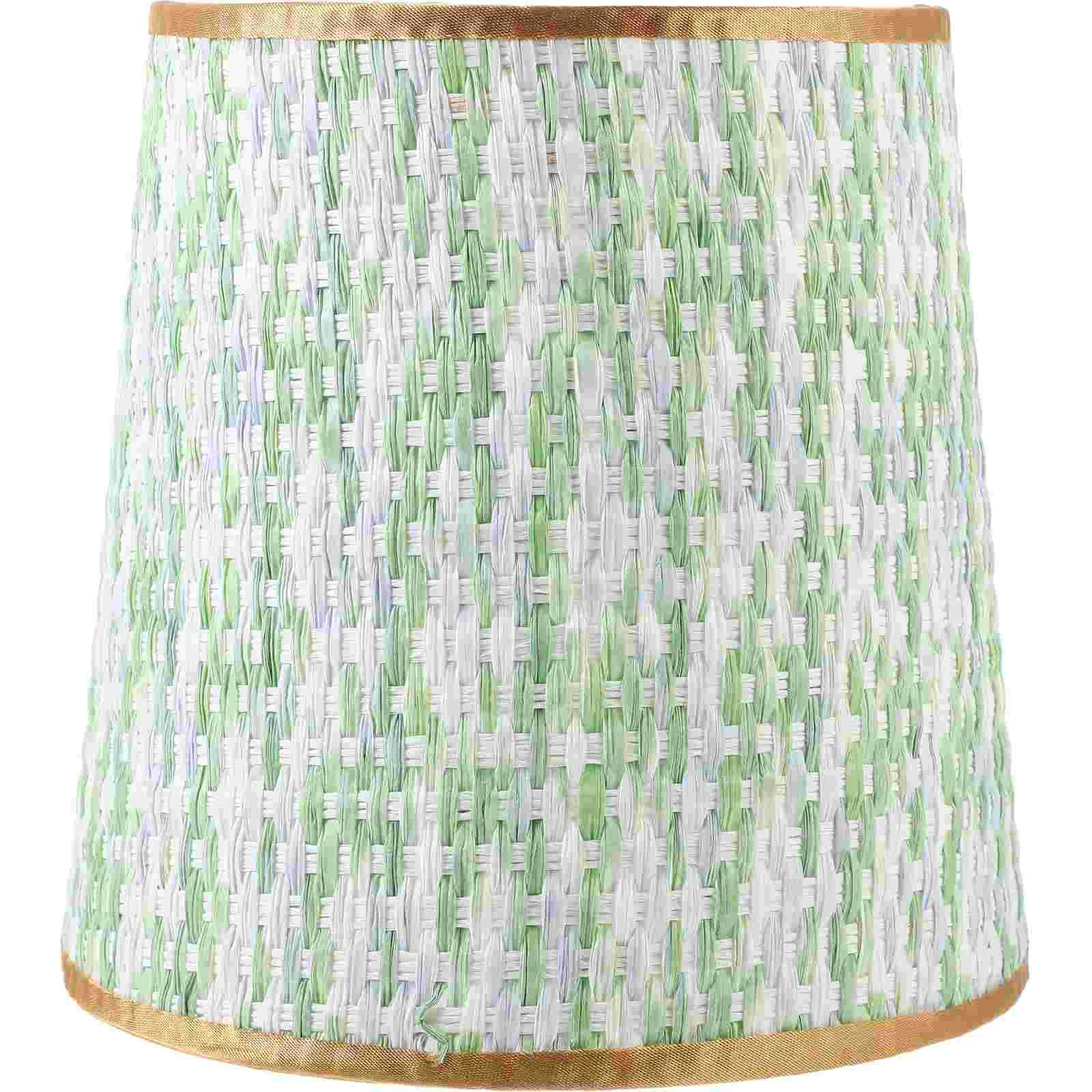 

Colorful Woven Lampshade Shades Floor Light Simple Style Table Cover Small Pendant