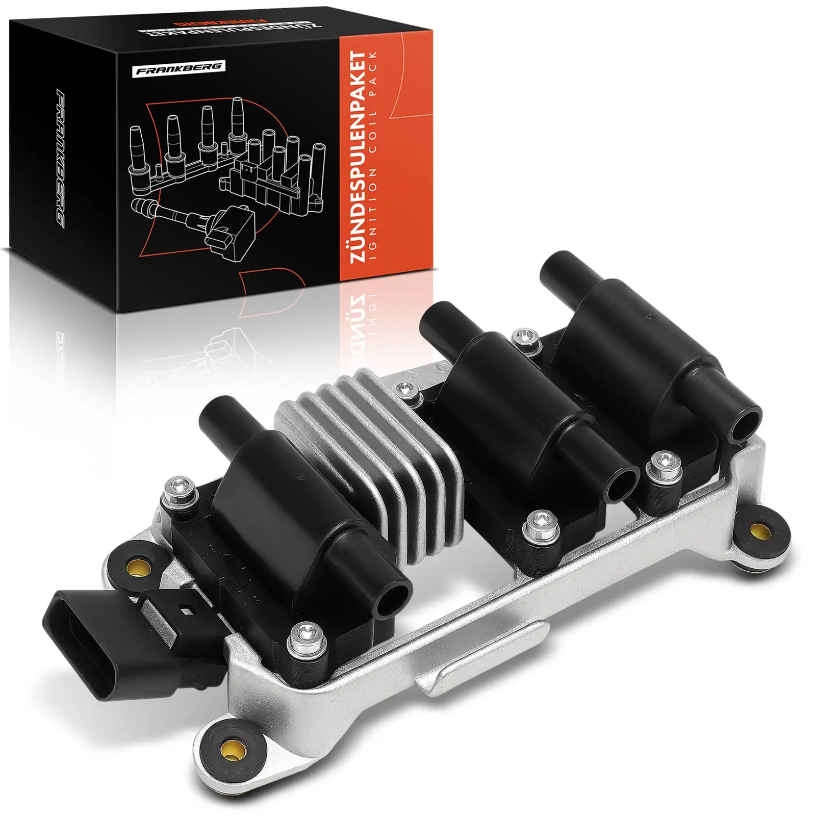 Frankberg 1x Zündmodul Zündspule für Audi A4 8D B5 2.4 2.8 8E 8H B6 A6 4A A8 VW Passat Skoda 078905104A