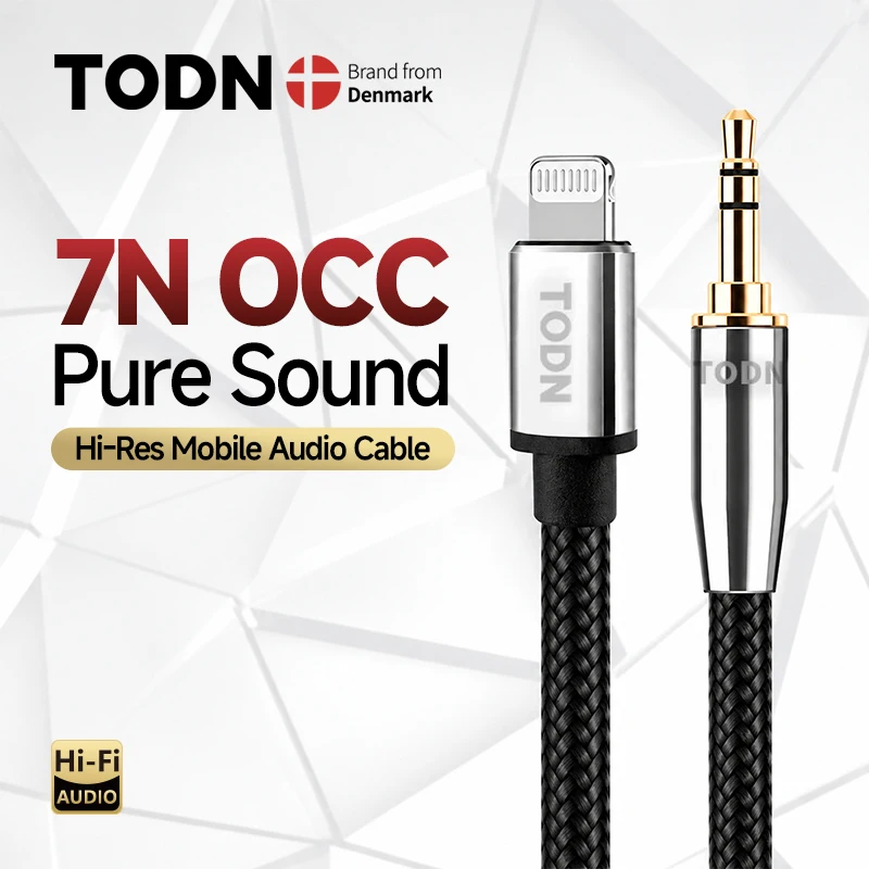 TODN Type C to 3.5 TRS/TRRSmm Jack Aux Audio USB C DAC Cable Silver USB 32 Bits/384 khz Suitable for Car,, Earphones, Speaker