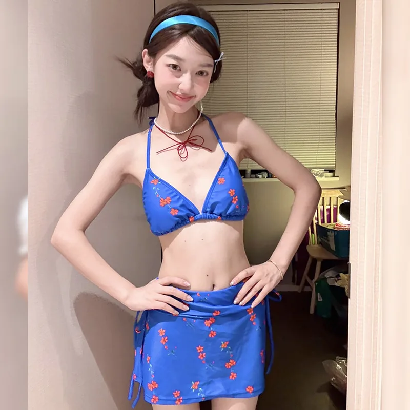 

Купальник-бикини из 3 предметов Pure Desire Sweet Hot Girl Modest, летний, 2026, новый, с утягивающим эффектом для живота