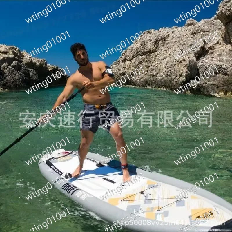 for AquaMarina Le Rowing Drift Adventure King Inflatable SUP Fishing Paddle Board Stand Up Kayak Boat with Oars Pump