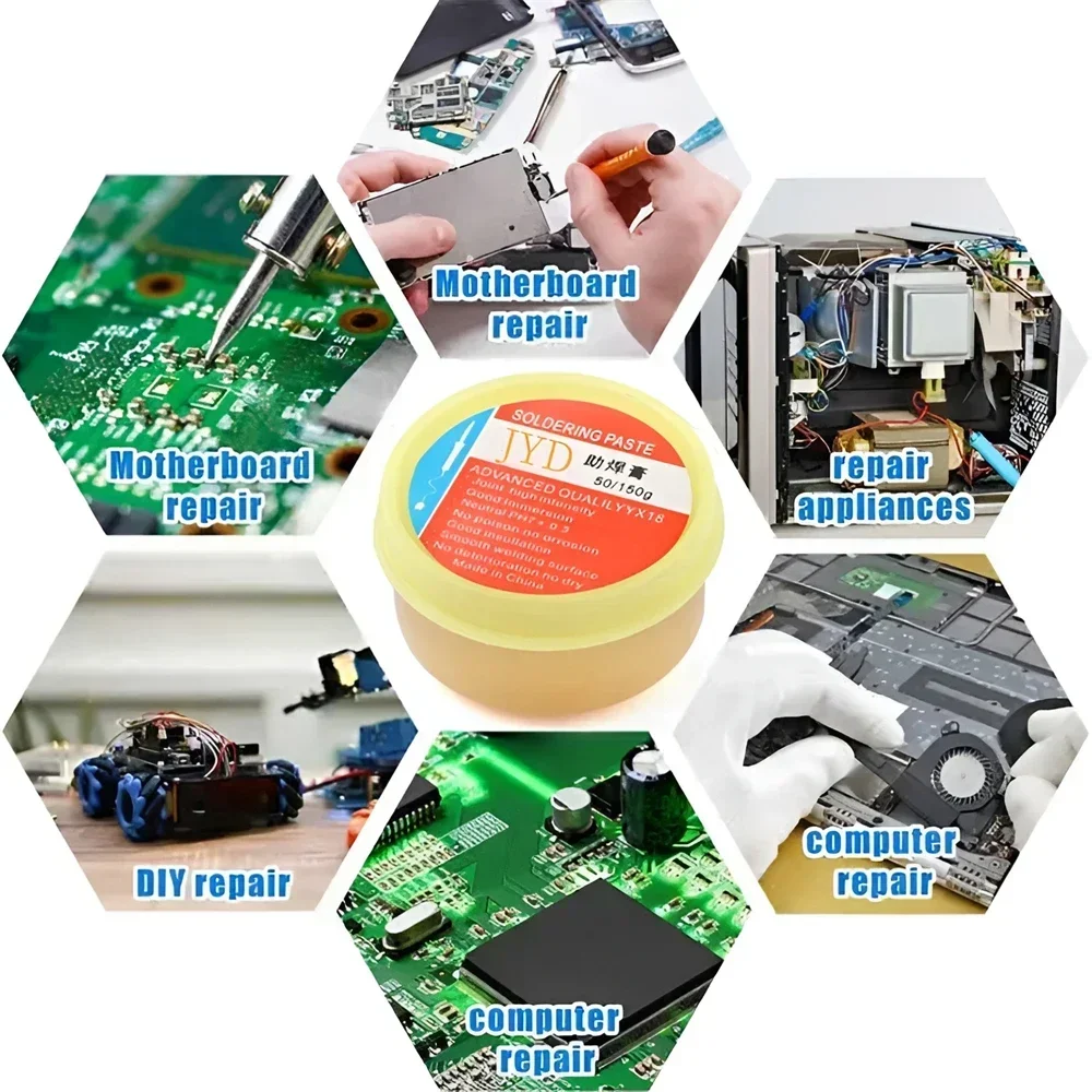 Soldering Paste Mild Rosin Environmental Soldering Paste Flux PCB IC Parts Welding Soldering Gel Tool for Metalworking