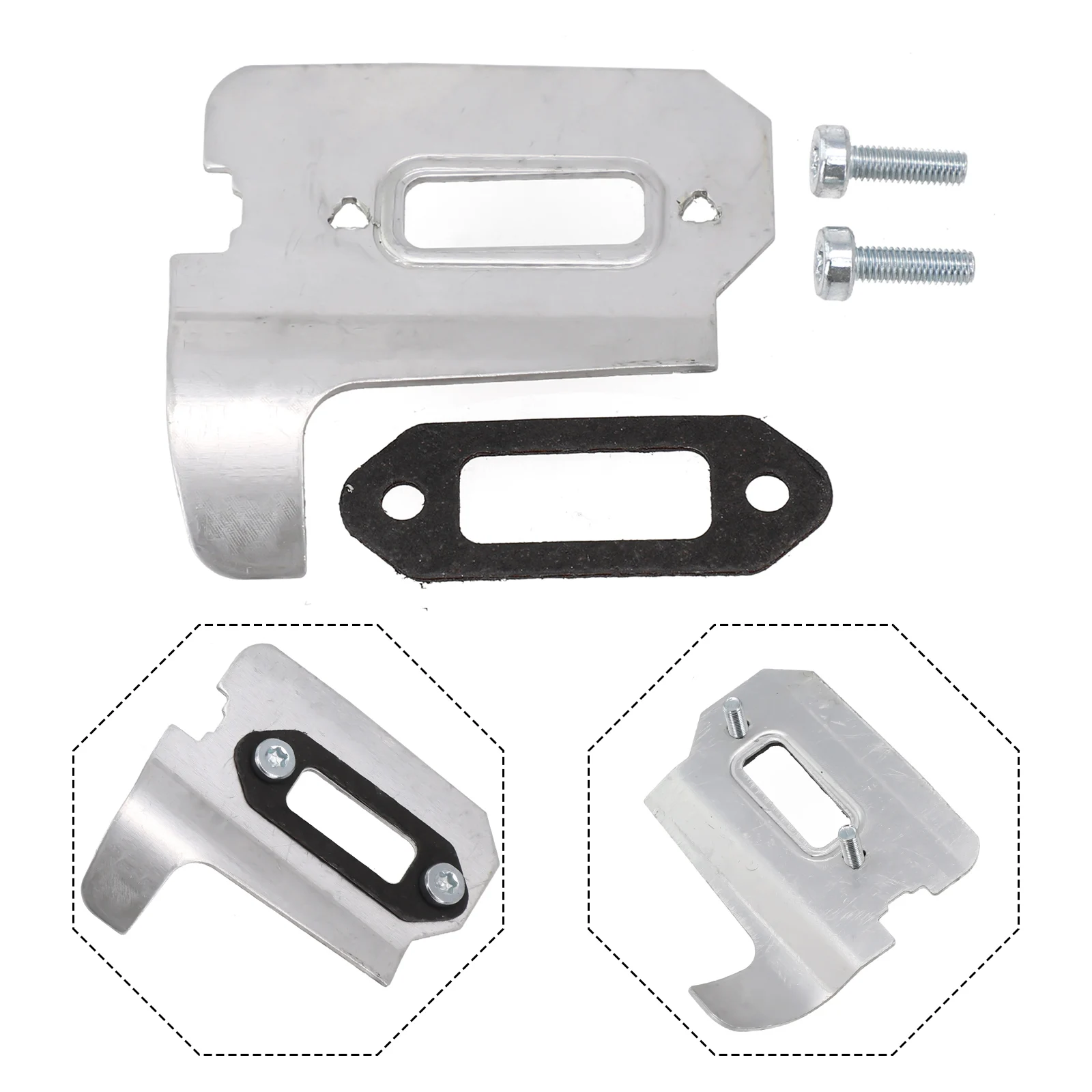 Muffler Gasket Cooling Plate Secure Attachment Concrete Dissipates Efficient Light Reliable Business Industrial