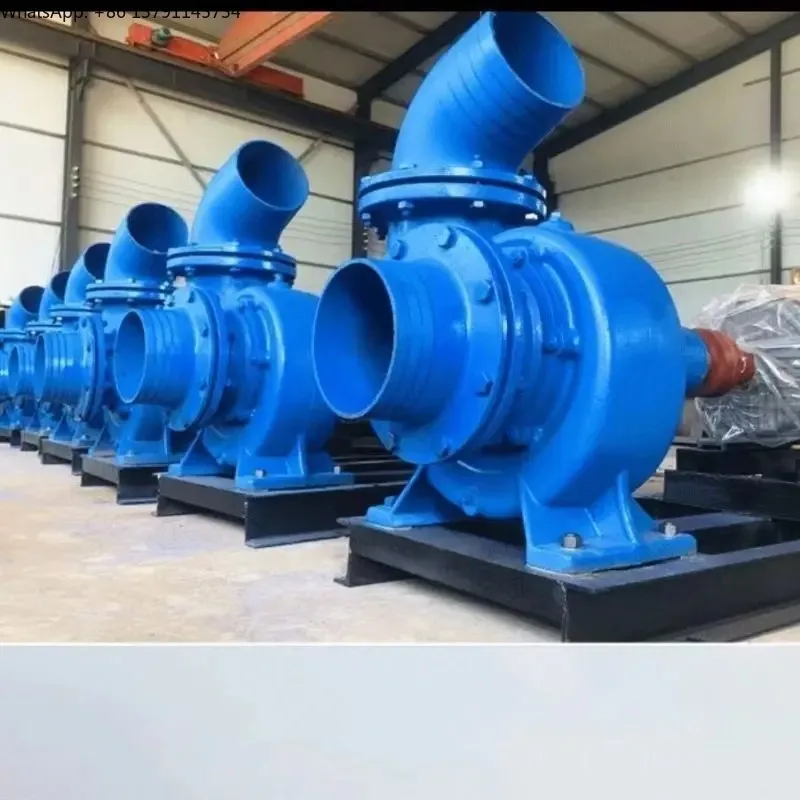 12-Inch High-Flow Diesel Pump Mixed Flow Pump Iron/Cast Iron  Pump Agricultural Irrigation Food Usage 40m Head