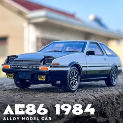 JKM 1:32 Initial D AE86 1984 Alloy Car Diecasts & Toy Vehicles Metal Toy Car Model With light Collection Kids Toy