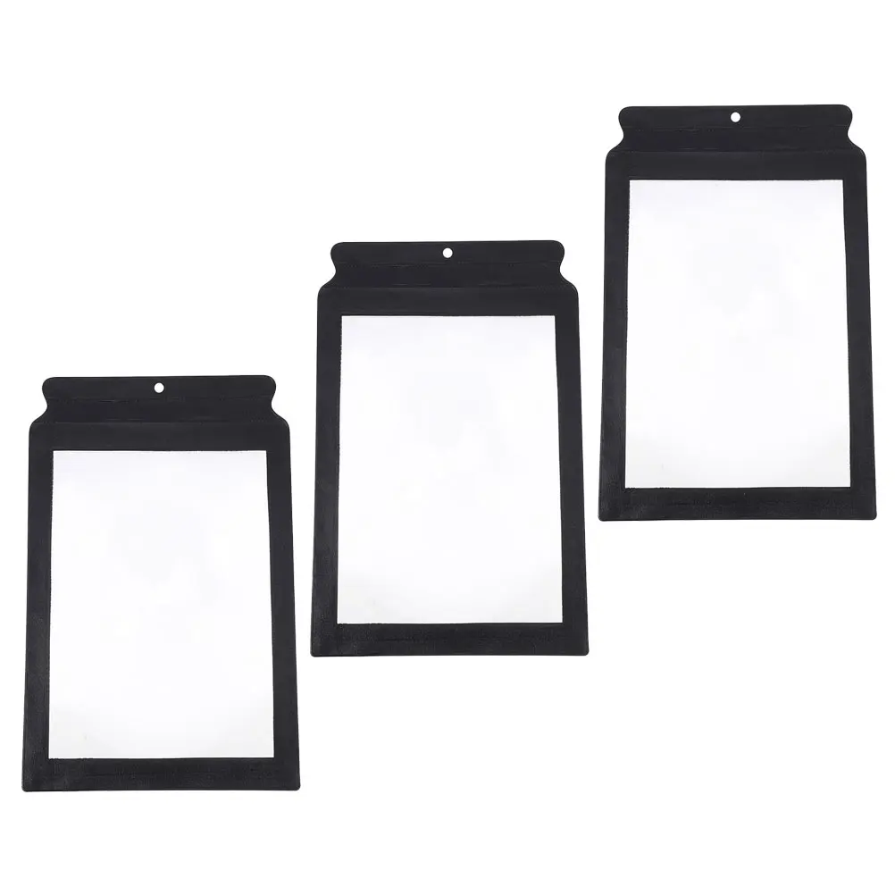 

3 Pcs Handheld Magnifying Glass Soft PVC 3x Magnifiers for Seniors Lightweight Thin Portable Reading Tools Books Newspapers