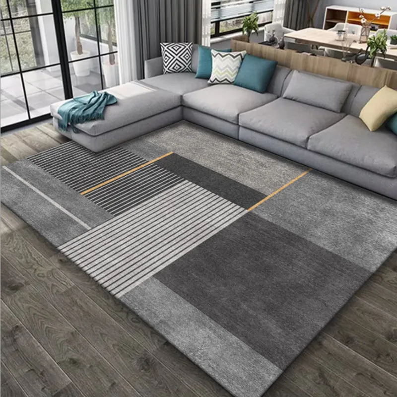 VIKAMA Nordic Geometric Carpet Living Room Sofa Coffee Table Blanket Bedroom Room Decorated With Dirt Resistant Floor MATS